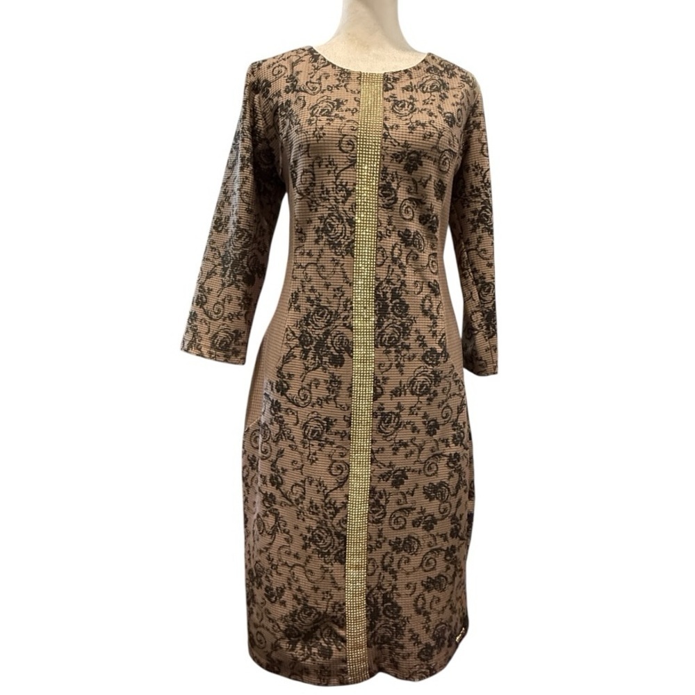 Chic Floral Long Sleeve Dress